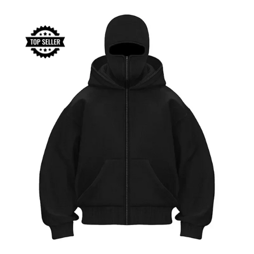 Aurevo 3-in-1 Tech Hoodie: All-Weather, Built-In Face Cover - Unisex